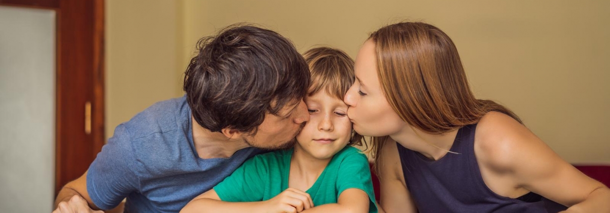 46906936 happy family playing board game at home