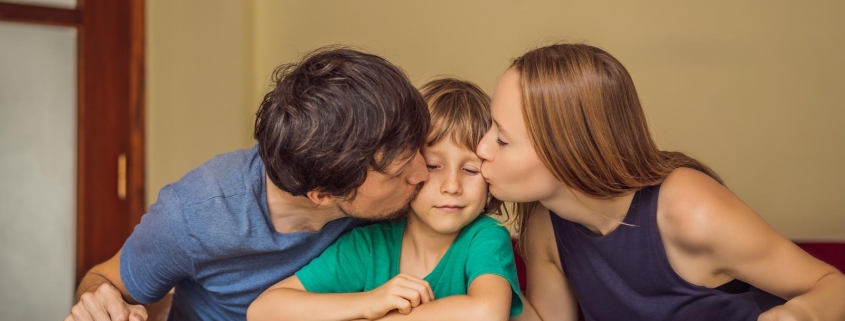 46906936 happy family playing board game at home